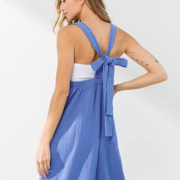 062 - NEW! SOLID FABULOUS WIDE LEG JUMPSUIT - Picture 4 of 13